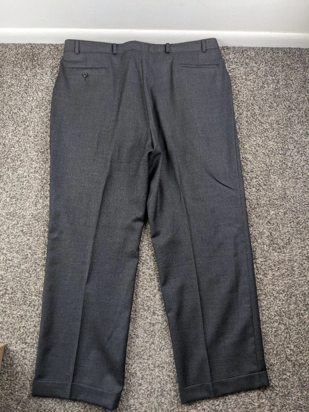 Polo Ralph Lauren 46R Suit Flannel Wool Cashmere 40x30 University